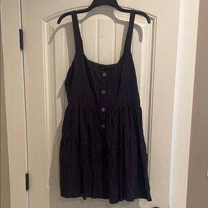 Lulu's Navy Blue Button-Down Dress